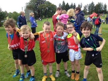 U8 Boys James, Charlie, Conor, Darragh, Sam and Tom